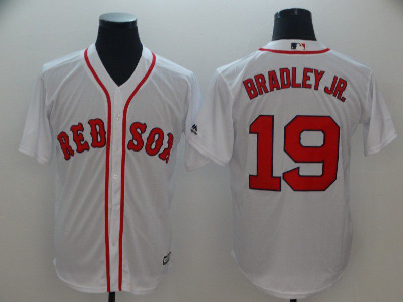 Men Boston Red Sox #19 Bradley jr White Game MLB Jerseys->boston red sox->MLB Jersey